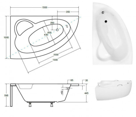 Unförmige Badezimmer Wanne Eck Badewannen Design Wannen Weiß