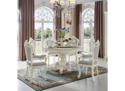 Esszimmer Stühle Barock Lehnstühle Klassische Essgruppe 6x Massivholz