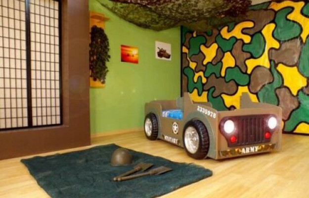 Kinderbett Jugendbett Bett Betten Jeep Auto Fahrzeug BETT + MATRATZE Neu