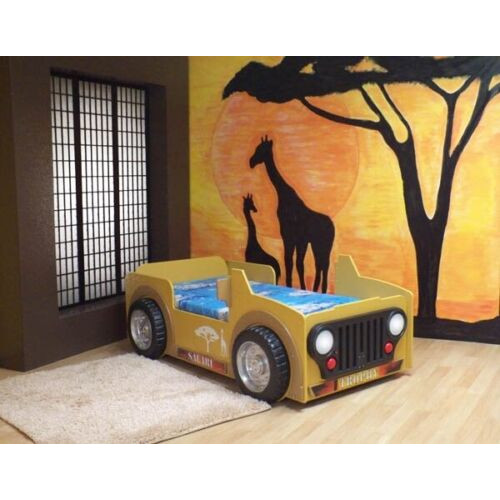 KINDERBETT Jeep Fahrzeug Africa Schlafzimmer JUGENDBETT AUTO BETT BETTEN SAFARI