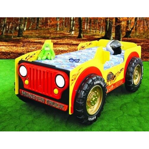 Kinderbett Kinderbett JEEP ABS Bett Betten Auto Jugendbett Fahrzeug Matratze Neu