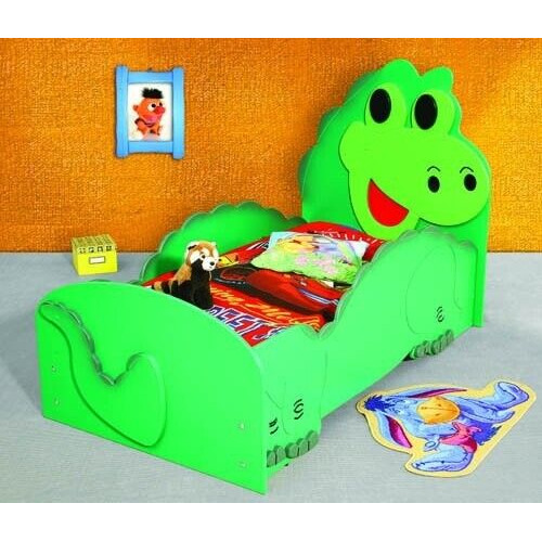 Kinderbett Jugendbett Bett Betten mit Matratze mit Tiermotiv Schlafbett Dino