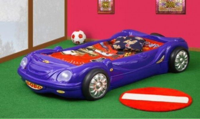 BETT MIT MATRATZE Kinderbett Autobett Betten Sportwagen Jungen und Mädchen BOBO