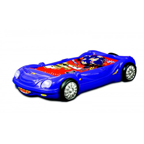Kinderzimmer Bett Kinderbett Auto Rennbett Design mit Licht Matratze