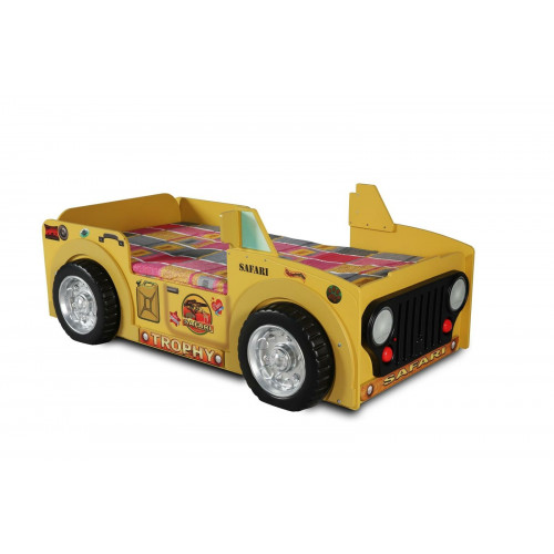 Kinderbett Jugendbett Bett Betten + Matratze Holzbett Tier Safari Kindermöbel