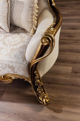Königliches Sofa Set 3+1 Sitzer Sofa Sessel Klassischer Design Luxus Wohnzimmer