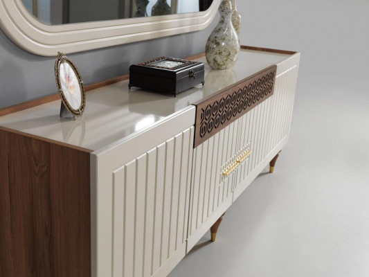 Esszimmer Set Komplett Set Tisch 4x Stühle Ess Gruppe Holz 11tlg braun