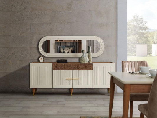 Esszimmer Set Komplett Set Tisch 4x Stühle Ess Gruppe Holz 11tlg braun