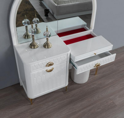 Schlafzimmer Kommode mit Spiegel Konsole Kommoden Schminktische Möbel