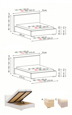 Bett Doppelbett Designer Betten Doppelbett Leder Polster Textil Bett Stoff