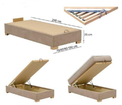 Bett Continental Boxspring Betten Polster Hoch Doppel Leder Textil Bett