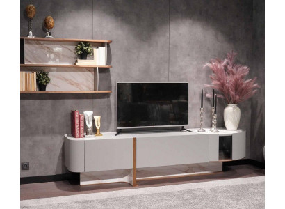 Wohnzimmer Set Luxus Wohnwand TV-Ständer Sideboard Neu Wandregal