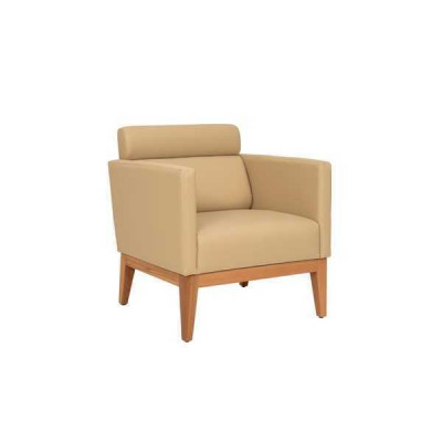 Beiger Clubsessel Relax 1-Sitzer Designer Sessel Wohnzimmer Sitzer 