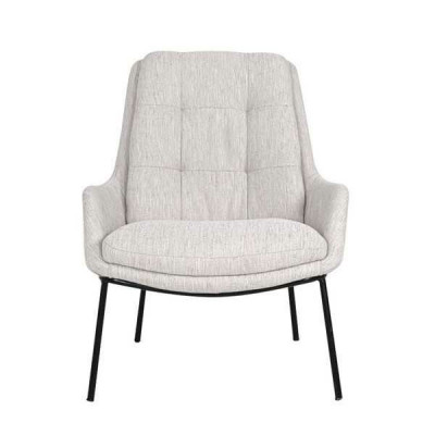 Designer Polster Stuhl Grauer Lehnstuhl Luxus Sessel Textil Einsitzer