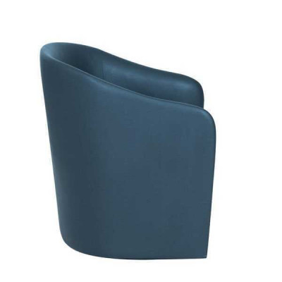 Blauer Sessel Designer Einsitzer Textilsessel Moderner Relaxsessel