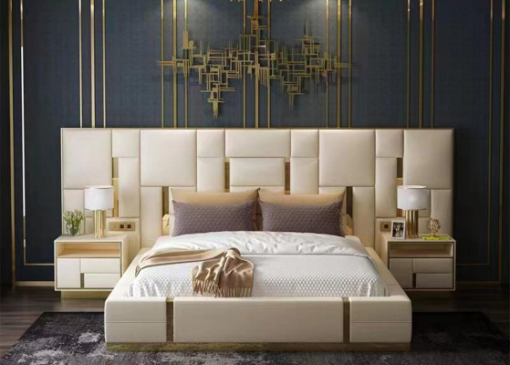 Design Schlafzimmer Garnituren Bett Modern Luxus Hotel Betten Möbel