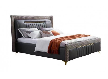 Modernes Bett Betten modernes Luxus Leder Bett Hotelbett Doppelbett Neu
