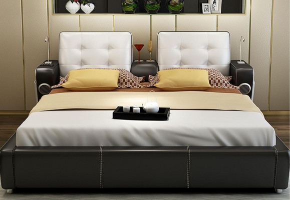 Multifunktion Bett Doppelbetten Modernes Bettgestell Betten 180 x 200 cm