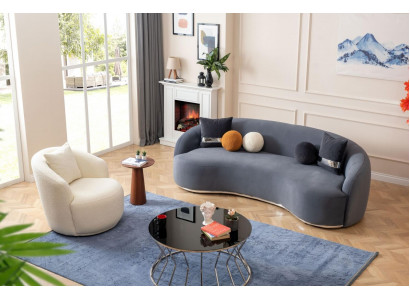 Designer Wohnzimmer Set Sofa 2tlg. Sofagarnitur 3+1 Sitzer Couchen