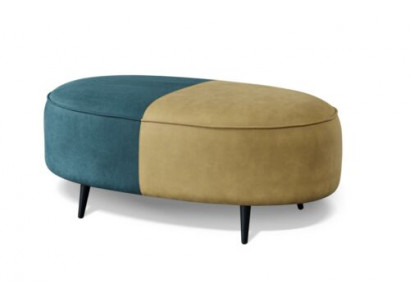 Design Hocker Oval Chesterfield Pouf Möbel Fußhocker Polsterhocker Sitzhocker