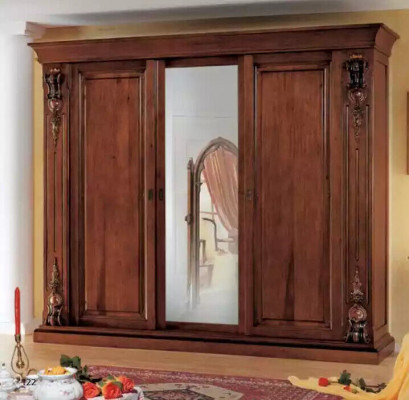 Schlafzimmer Kleiderschrank Möbel Luxus Massivholz Schränke Design Neu