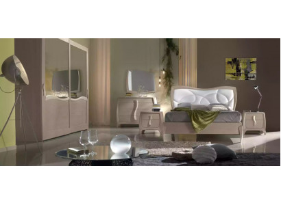 Bett 2x Nachttische 6tlg Schlafzimmer Set Design Modern Luxus Möbel Neu