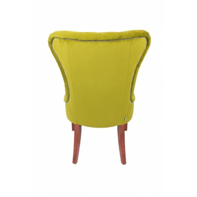 Klassischer Chesterfield Grün Stuhl Sessel Polster Textil Lehnstuhl Stühle Stoff