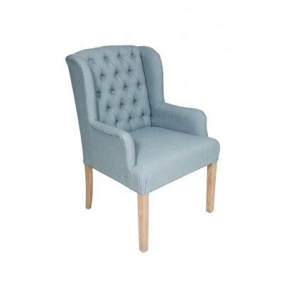Blauer Chesterfield Stuhl Hotel Einrichtung Sitzer Polster Stuhl Lehnstuhl 