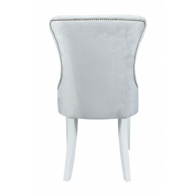 Designer Graue Stühle Chesterfield Design Polster Stuhl-Garnitur 4-er Set 