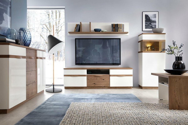  TV Lowboard Board Schrank Fernsehtisch Unterschank RTV Kommode Kommoden CM-RTV/M