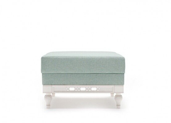 Klassischer Hocker Retro Rustikal Fußhocker Ottomane Sitzbank Bank Neu Flp3a
