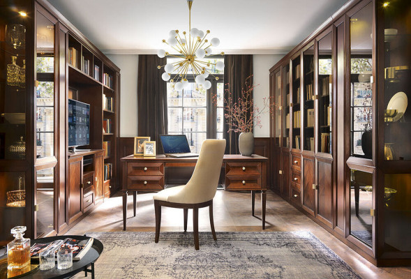 System Büro Deko Möbel Vitrine Aktenschrank Klassischer Holz Schrank Regal