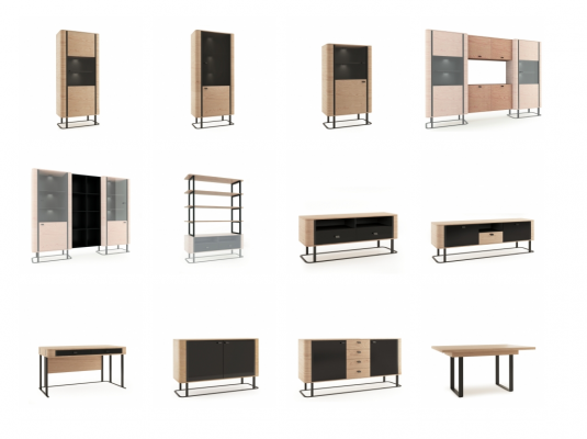 Moderner Schreibtisch Tisch Schreibtische Büro Office Chef Tische Holz