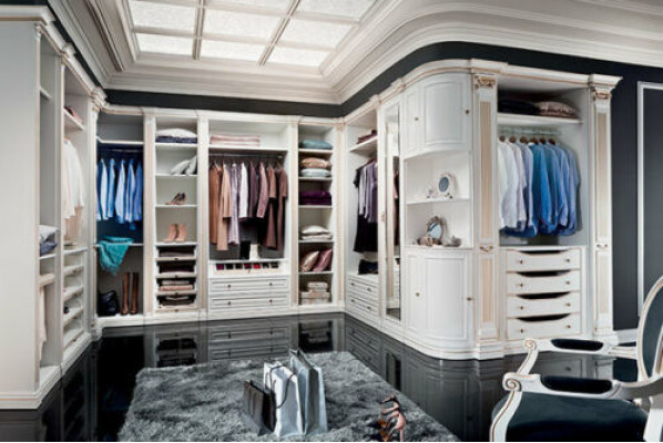 Klassische Element Begehbarer Kleiderschrank Schränke Schrank Schrankwand NEU 