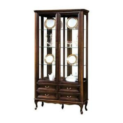 Klassische Vitrine Schrank Italienische Möbel Vitrinenschrank Vitrinen Neu W-W2