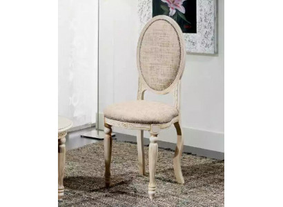 Stuhl Esszimmer Polsterstuhl Klassischer Neu Möbel Textil Sitz Lehnstuhl
