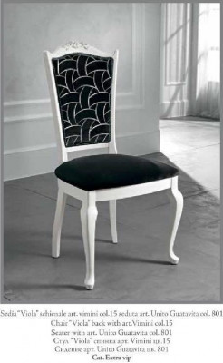 Stuhl Schwarz Klassischer Design Luxus Esszimmer Italienische Möbel Bizzotto Neu