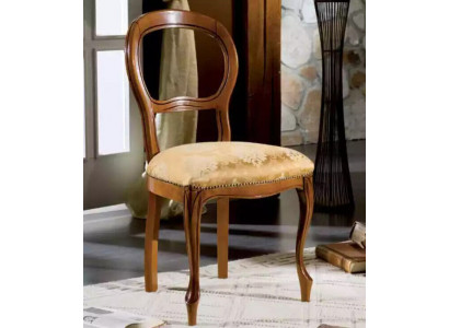 Designer Stuhl Klassischer Esszimmerstuhl Polsterstuhl Textil Möbel