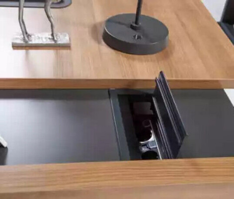 Büro Eckschreibtisch Möbel Schreibtisch Einrichtung Holztisch Cheftisch