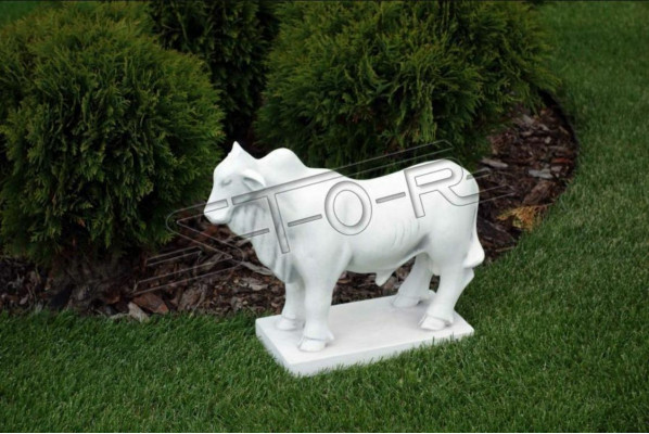 Garten Dekoration Steinbock Terrasse Stein Figuren Figur Deko Statue