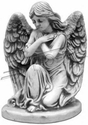 Grabschmuck Grab Stein Dekoration Engel Figur Skulptur Gott Heilig 36cm Sofort