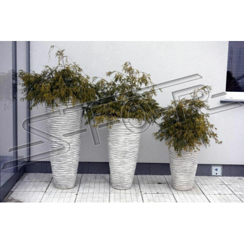 Natur Blumenkübel Pflanz Kübel Dekoration Garten Vasen Blumentöpfe Figur