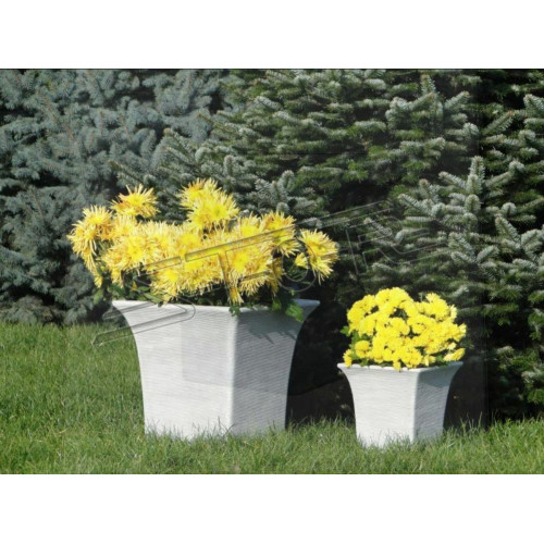 Natur Blumenkübel Pflanz Kübel Dekoration Vasen Garten Figur Blumentöpfe