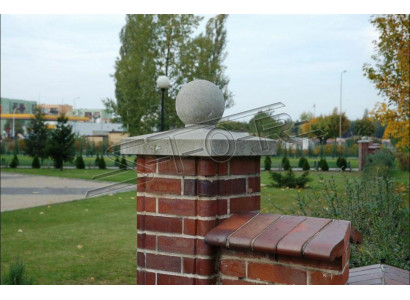 Säulen Kopf Dekoration Statue Skulptur Garten Zaun Deko Stein
