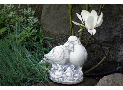 Tauben Nest Garten Figur Statue Figuren Statuen Skulptur Dekoration