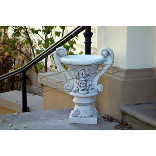 Vase Dekoration Deko Arikel Garten Terrasse Blumentopf Vasen Weiß Käbel