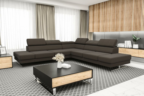 Design Sofa Couch Polsterung Wohnzimmer L-Form Modern Elegant Wohnlandschaft Neu