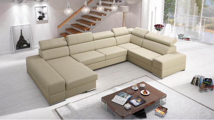 Ecksofa Ledersofa Design Sofa Ecksofas U Form Modernes Polster Wohnzimmer Möbel