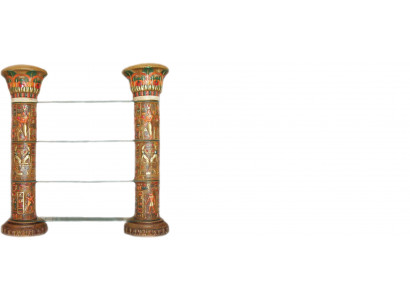 Regal Glas Vitrine Ägyptische Regale Vitrinen XXL Säulen 180cm Säule Ägypten Neu