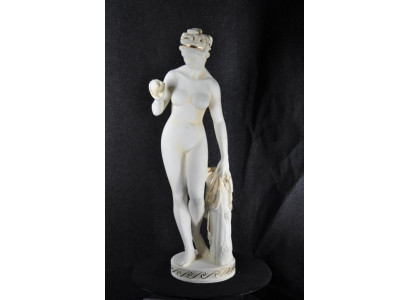 Antik Marmor Stil Statue Eva mit Apfel XXL Figur Statuen Skulptur Deko PG010